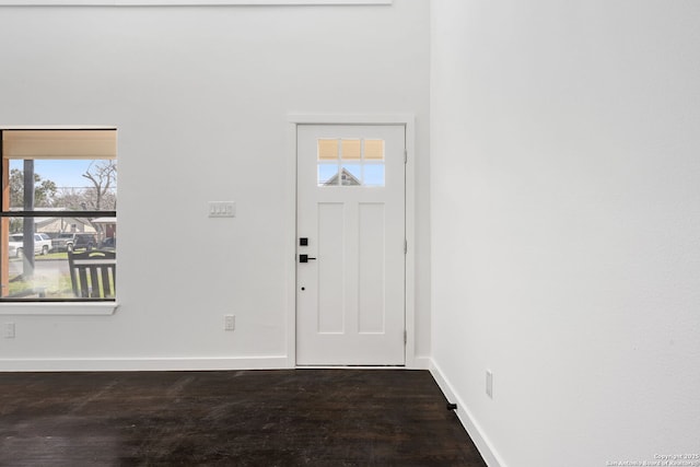 entryway with baseboards