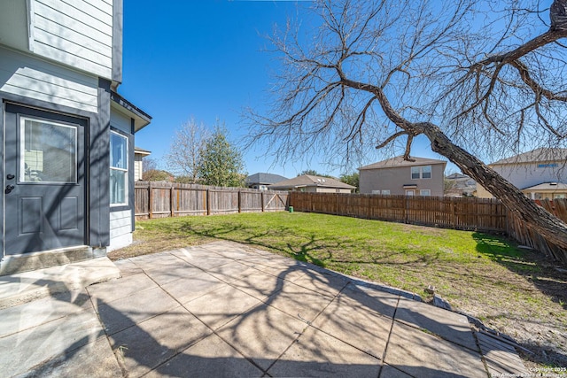 view of patio / terrace with a fenced backyard
