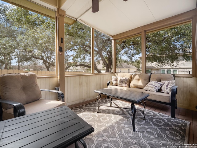 view of sunroom / solarium