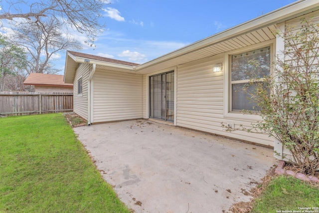 exterior space featuring fence