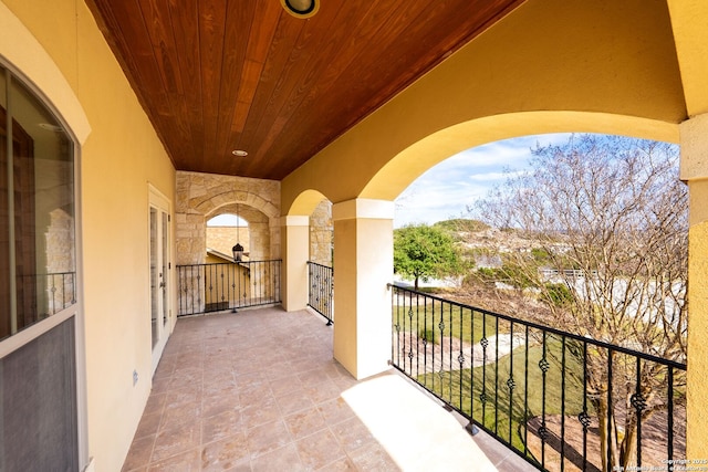 view of balcony