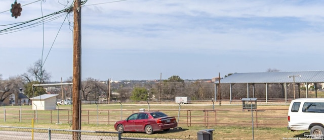 exterior space featuring fence