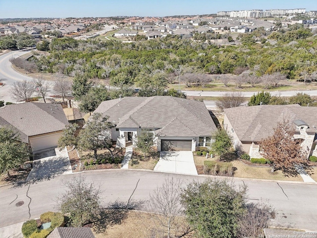 bird's eye view with a residential view