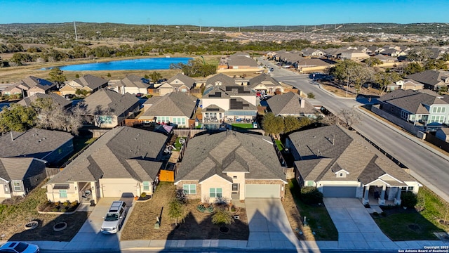 bird's eye view with a residential view