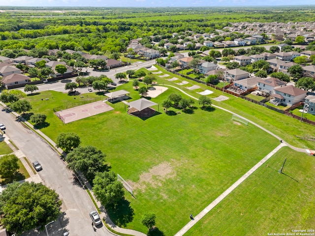 aerial view featuring a residential view