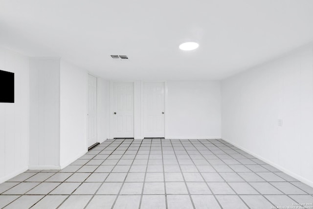 empty room with visible vents