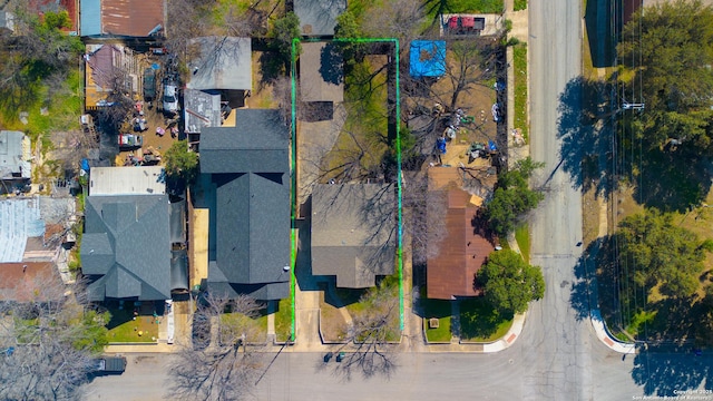 drone / aerial view featuring a residential view