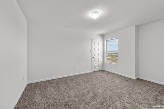 1522 Silver Run, New Braunfels, TX 78130 - carpeted spare room with baseboards and a textured ceiling