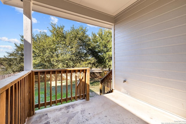 view of balcony