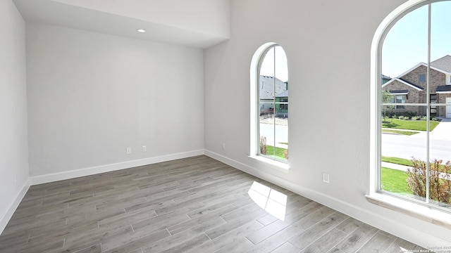 5759 Ryder Rd, New Braunfels, TX 78130 - unfurnished room with baseboards and wood finished floors