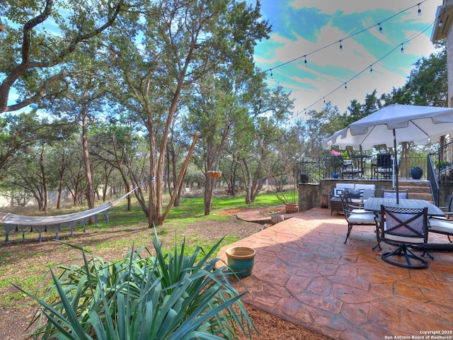 view of patio / terrace with outdoor dining area