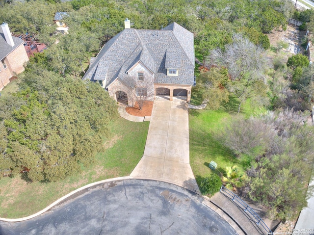 birds eye view of property