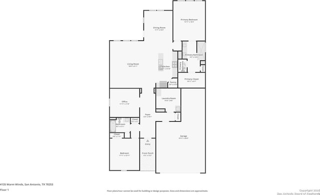 4135 Warm Winds, San Antonio, TX 78253 - plan