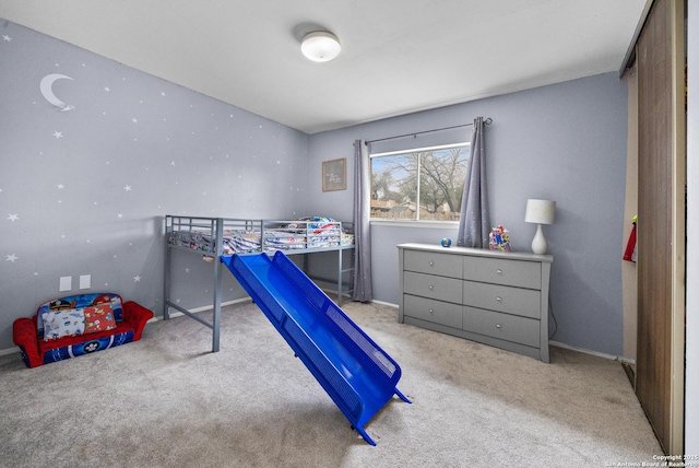 bedroom featuring carpet floors