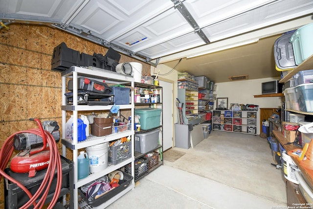 storage area with a garage