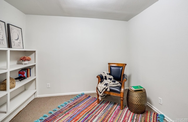 game room featuring carpet floors and baseboards