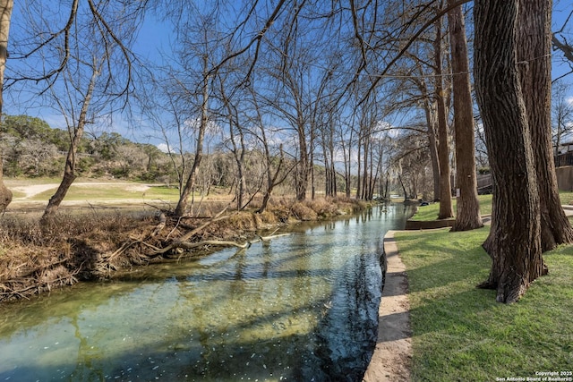 view of water feature