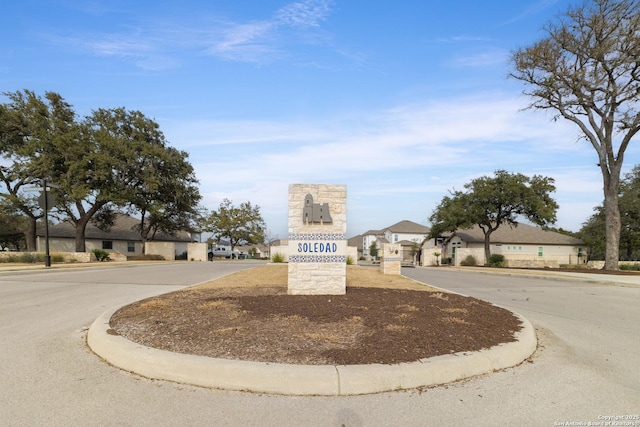 exterior space with curbs