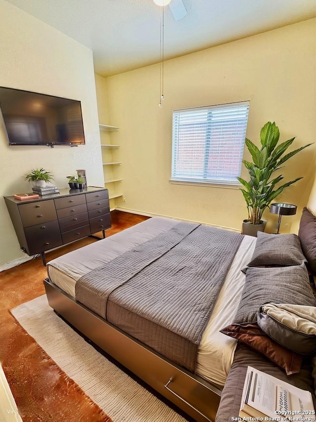 bedroom with baseboards