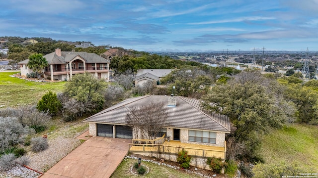 birds eye view of property