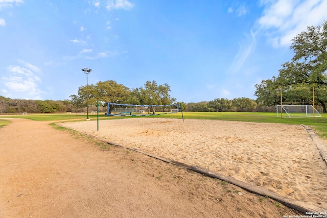 view of property's community with volleyball court