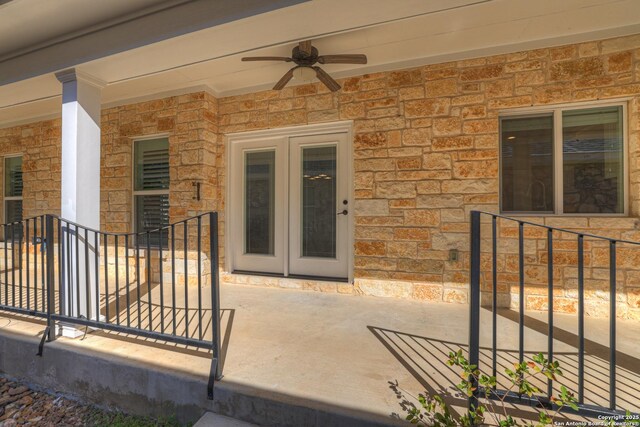 948 Hudson, New Braunfels, TX 78130 - view of patio with a ceiling fan