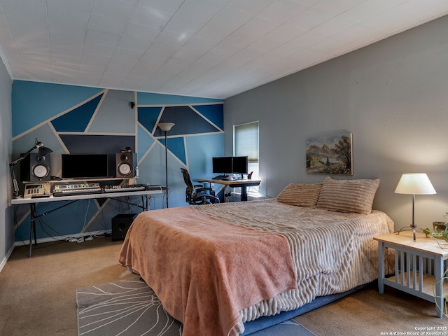 bedroom featuring carpet flooring