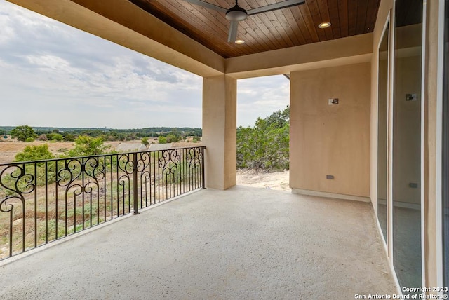 view of balcony