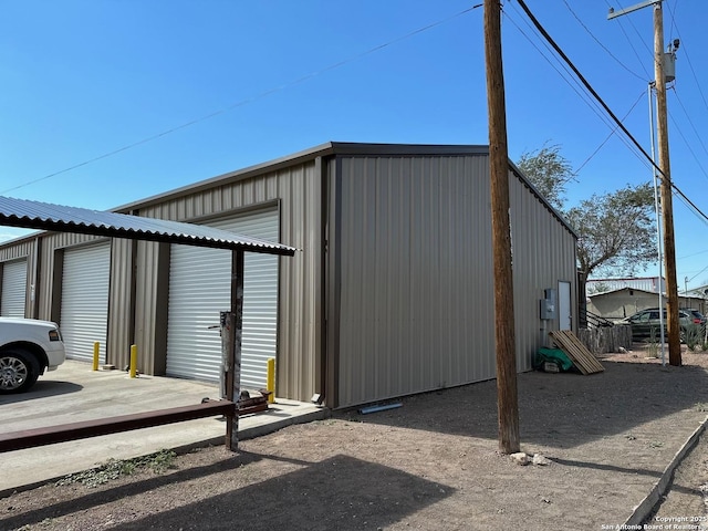 view of outbuilding with an outdoor structure