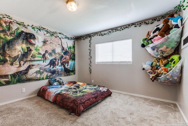 215 Quince Flower, San Antonio, TX 78253 - bedroom featuring a textured ceiling, baseboards, and carpet flooring