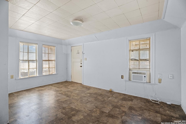 empty room featuring cooling unit