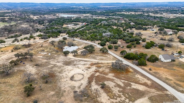 aerial view featuring a mountain view