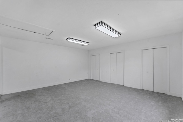 unfurnished room with carpet floors