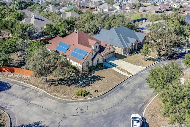 drone / aerial view featuring a residential view