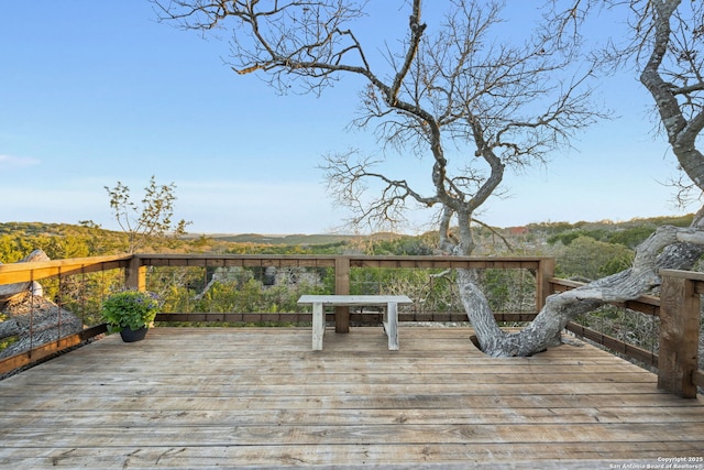 view of wooden terrace