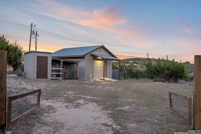 view of outbuilding featuring an outdoor structure