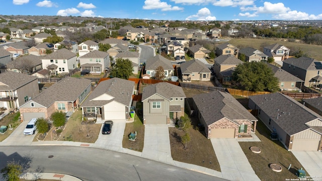 bird's eye view with a residential view