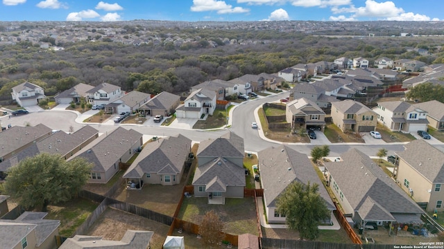 drone / aerial view with a residential view