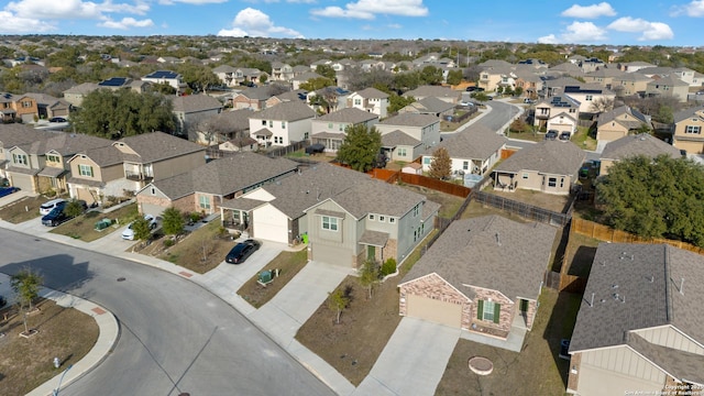 drone / aerial view with a residential view