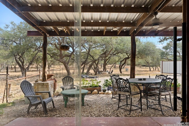 view of patio / terrace with outdoor dining space