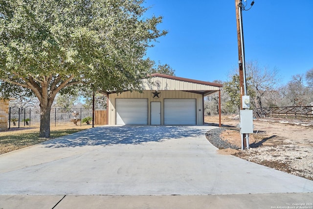 exterior space with fence