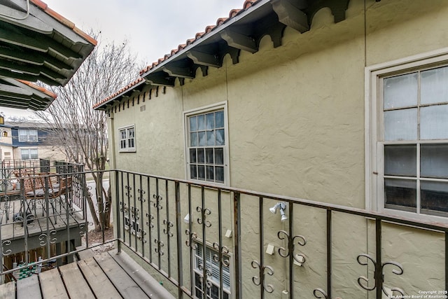 view of balcony