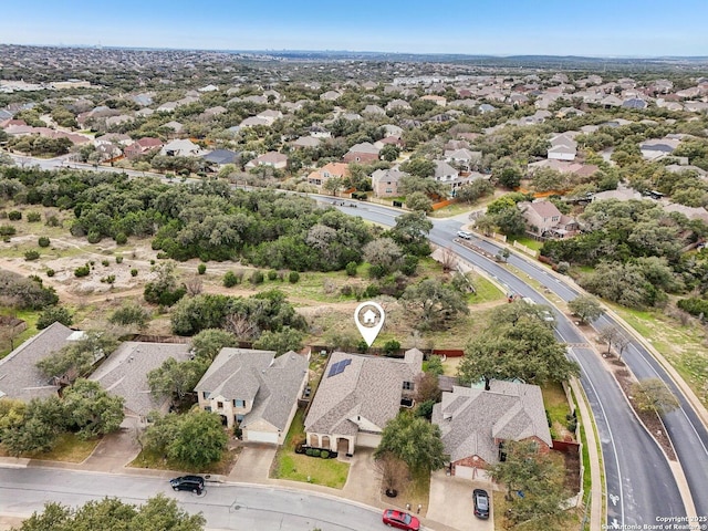 drone / aerial view featuring a residential view