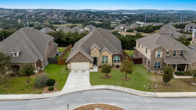 drone / aerial view featuring a residential view