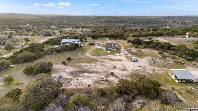 drone / aerial view with a rural view