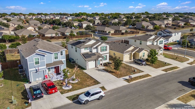 birds eye view of property featuring a residential view