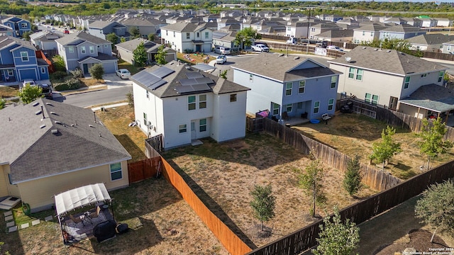 bird's eye view featuring a residential view