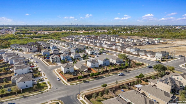 bird's eye view with a residential view