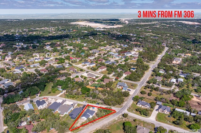 birds eye view of property featuring a residential view