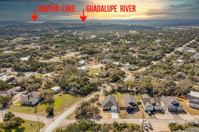 bird's eye view featuring a residential view